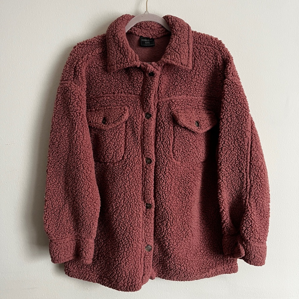 Women’s Cozy Sherpa Shirt Jacket
